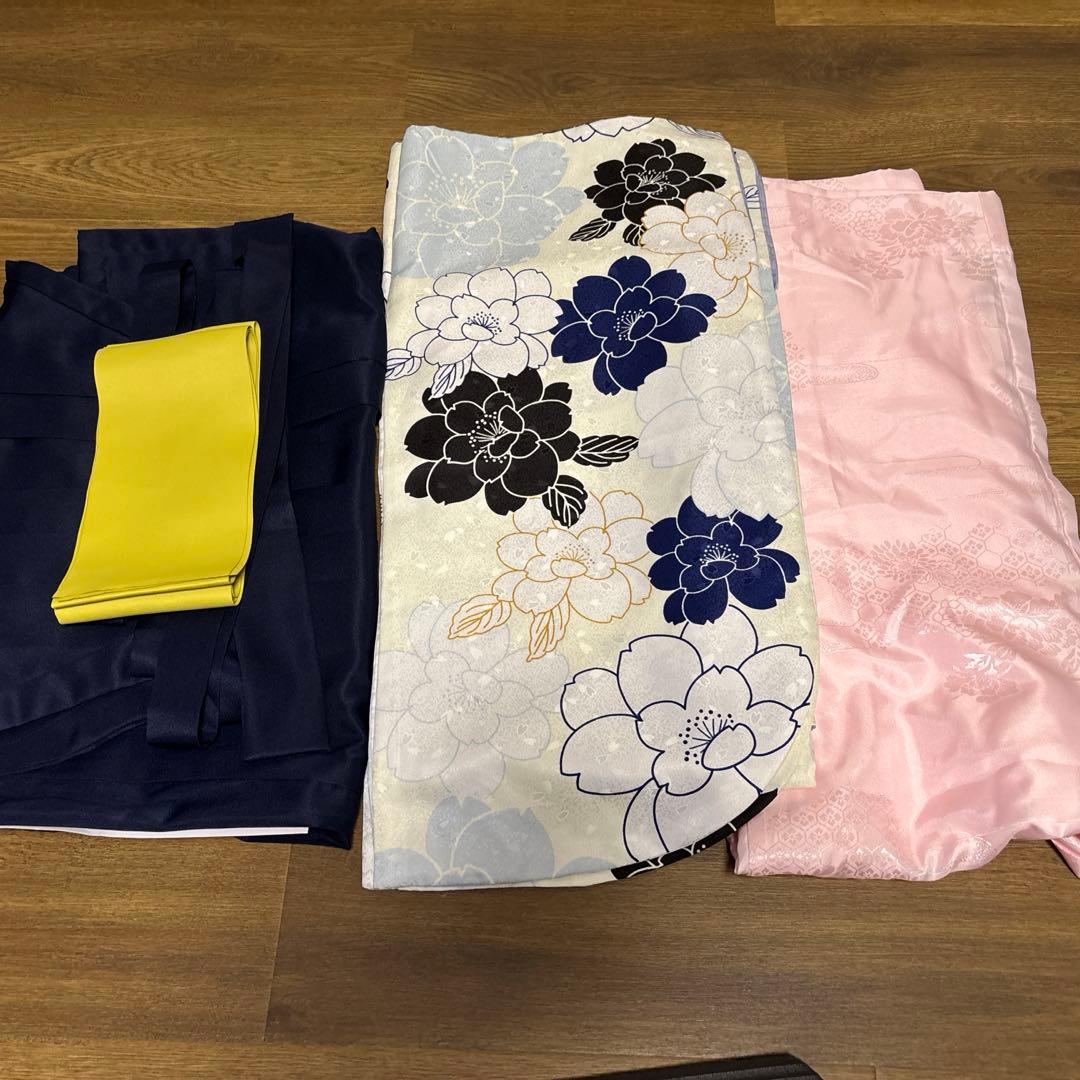 KYOETSU 小学生　卒業式　袴　4点セット　髪かざり