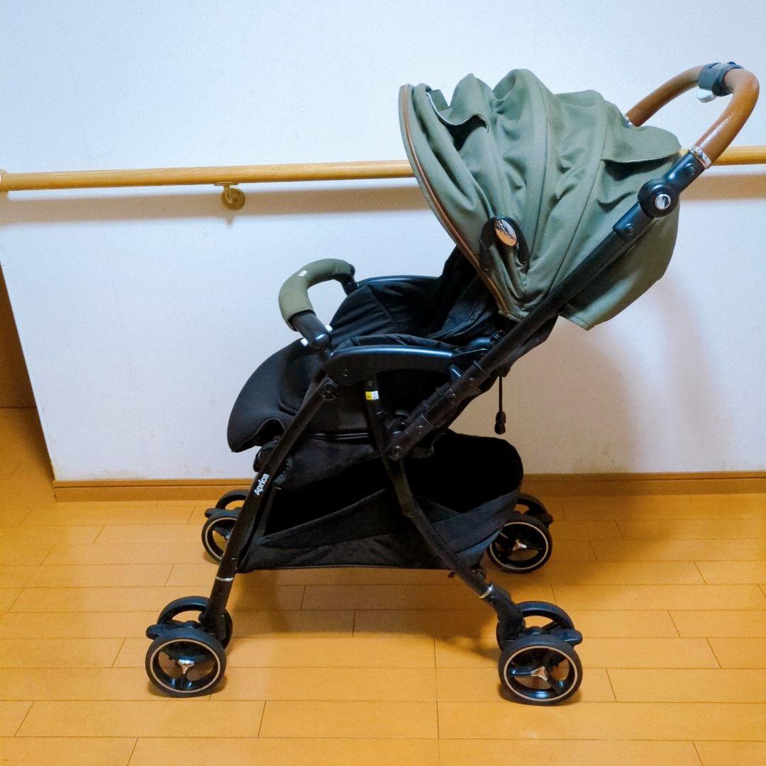 ✨美品✨Aprica ラクーナビッテクッション レザーハンドル アニマル柄