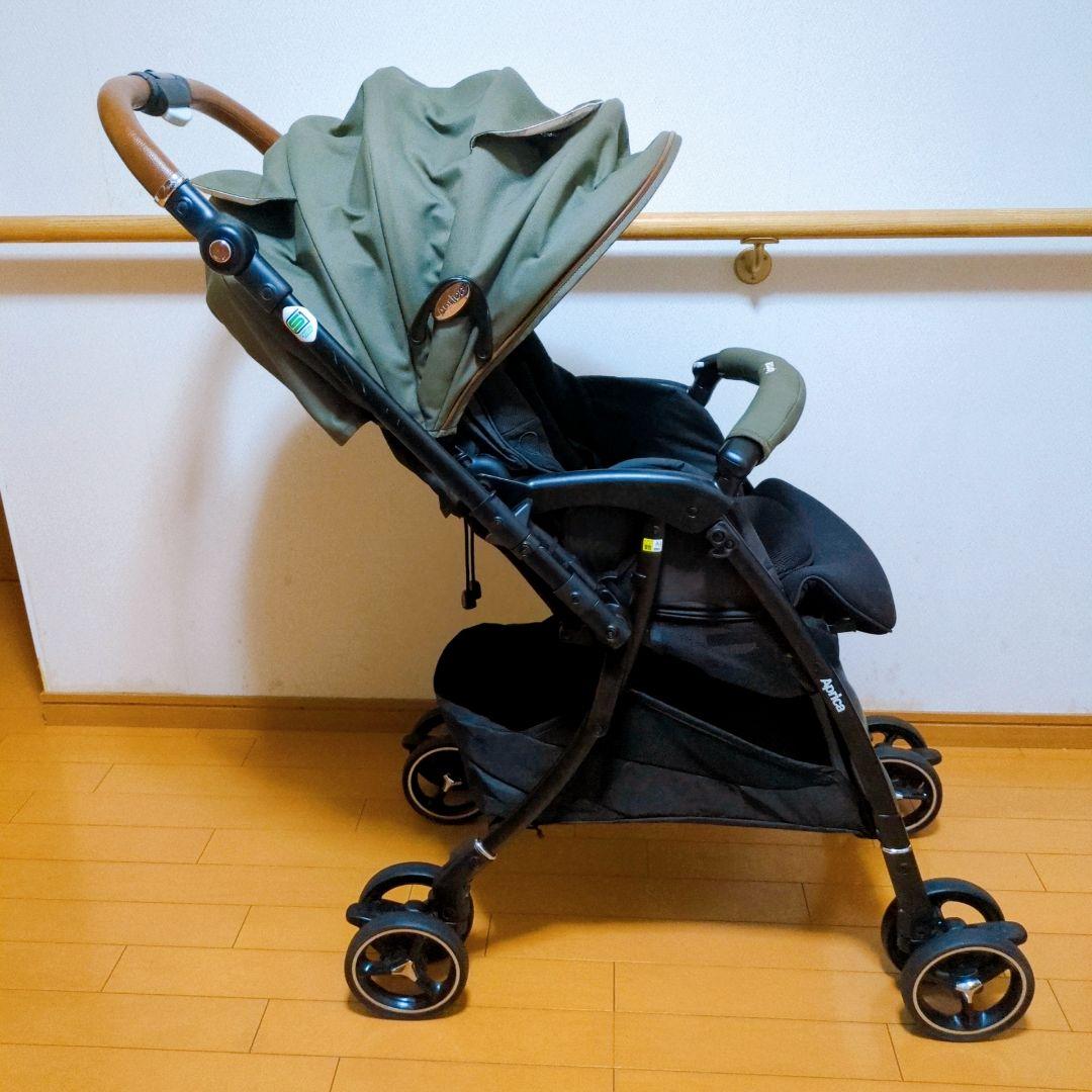 ✨美品✨Aprica ラクーナビッテクッション レザーハンドル アニマル柄