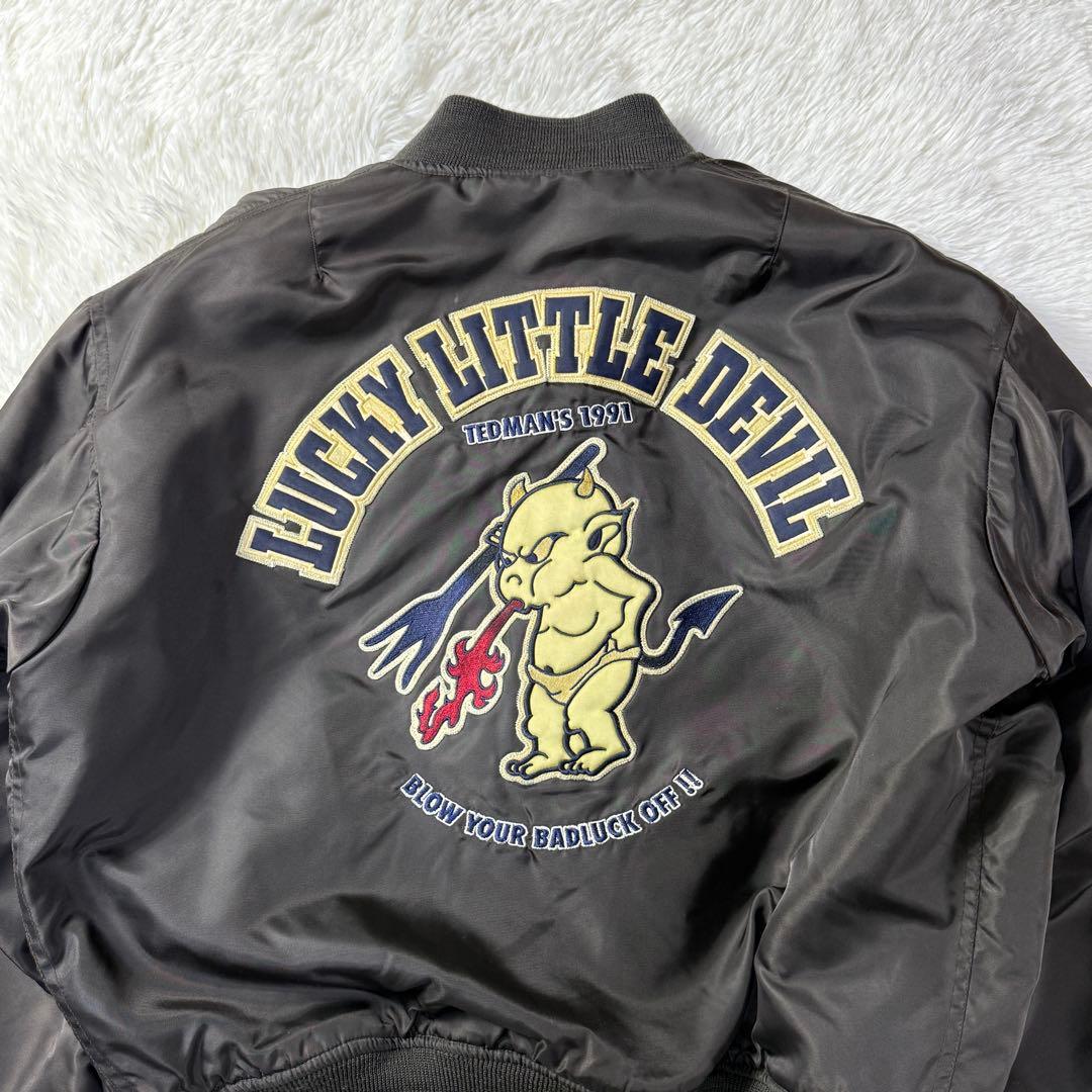 【美品】テッドマン Limited MA-1 フライトジャケット L 超短丈