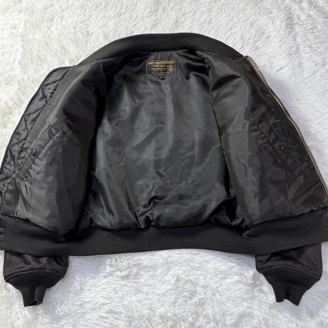 【美品】テッドマン Limited MA-1 フライトジャケット L 超短丈
