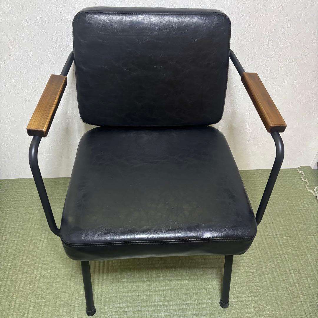 ダイニングチェア　ダイニングソファー　黒　ブラック　バーネイションソファ