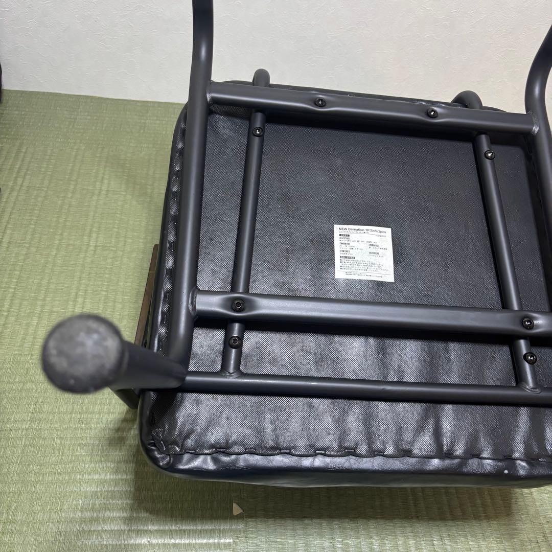 ダイニングチェア　ダイニングソファー　黒　ブラック　バーネイションソファ