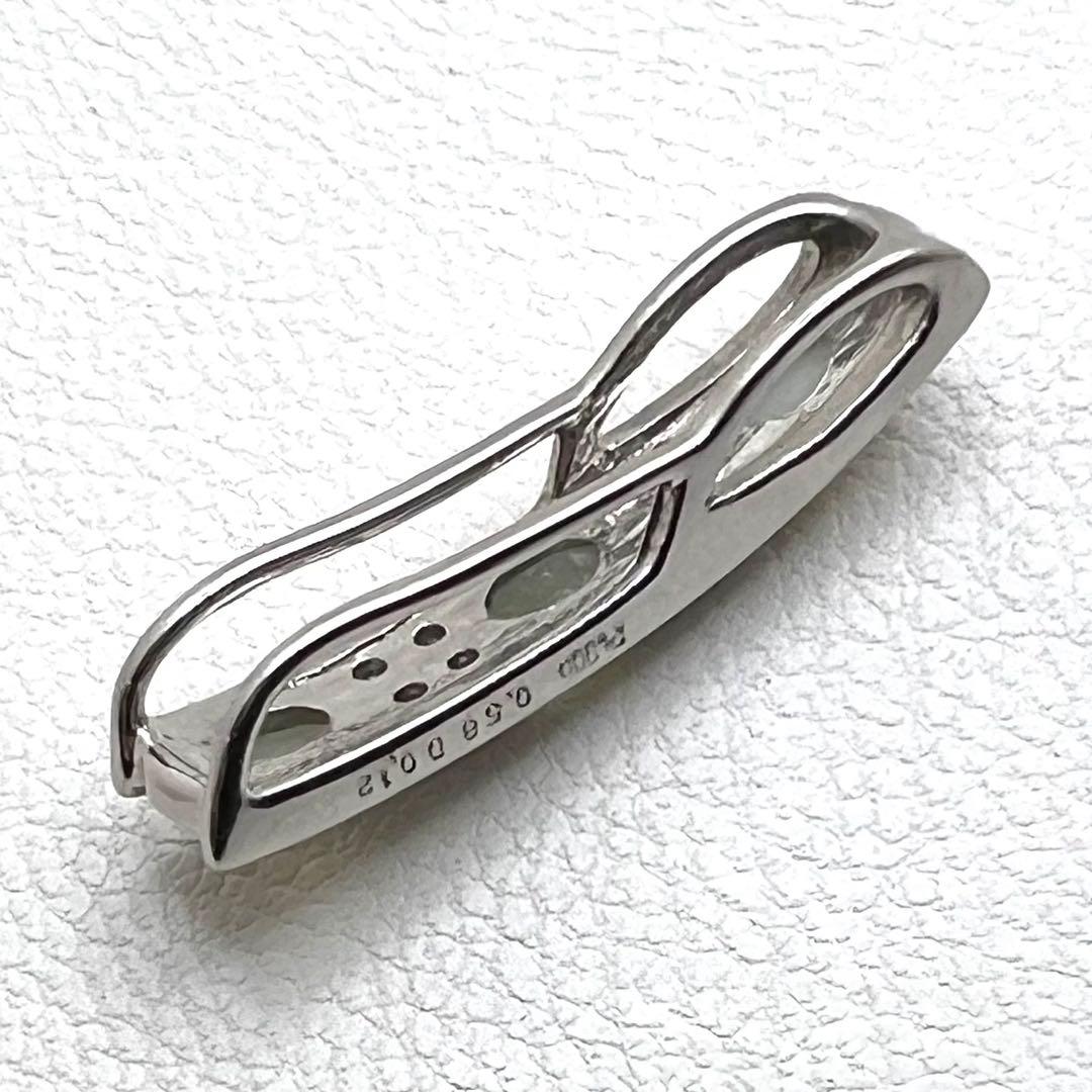 プラチナpt900ペンダントトップ　キャッツアイ　ダイヤ　ま2.67 g