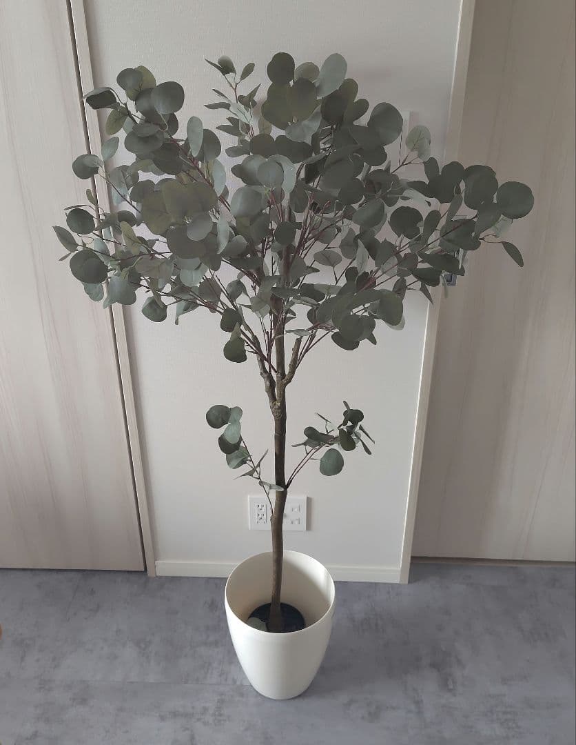 人工観葉植物 グリーン 約150cm(すり鉢付)