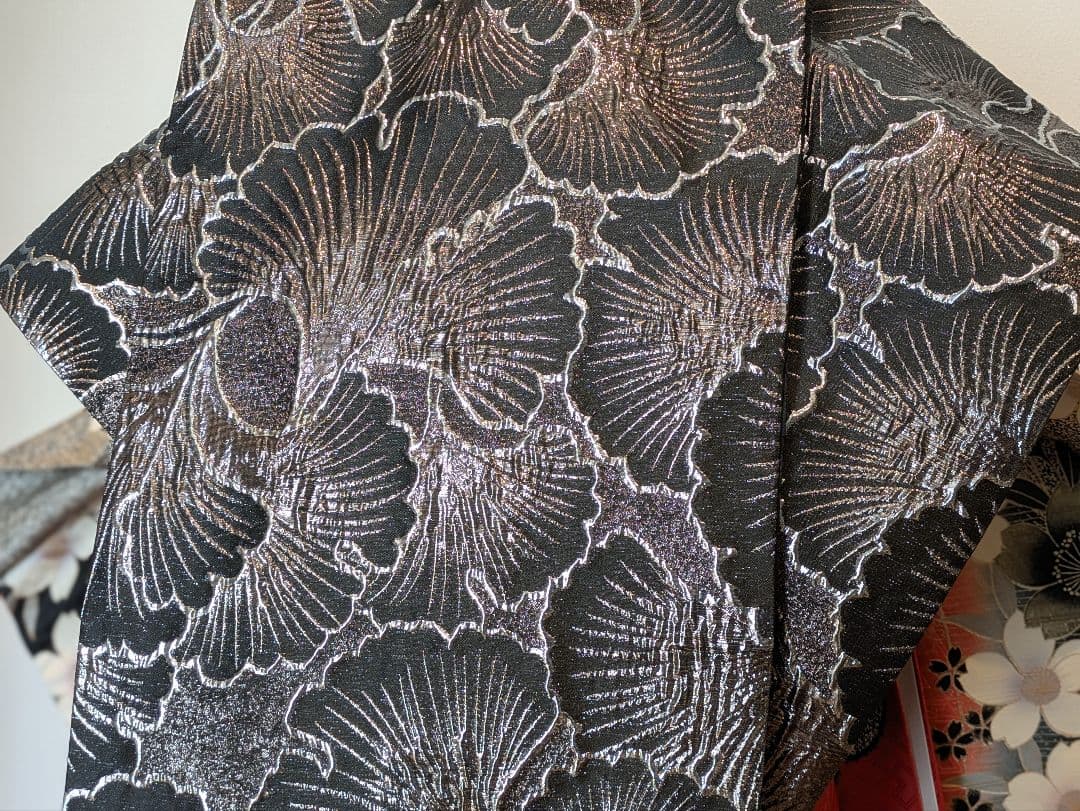 振袖フルセット 身丈162裄65.5 豪華振袖 金彩 赤 黒 逸品 成人式