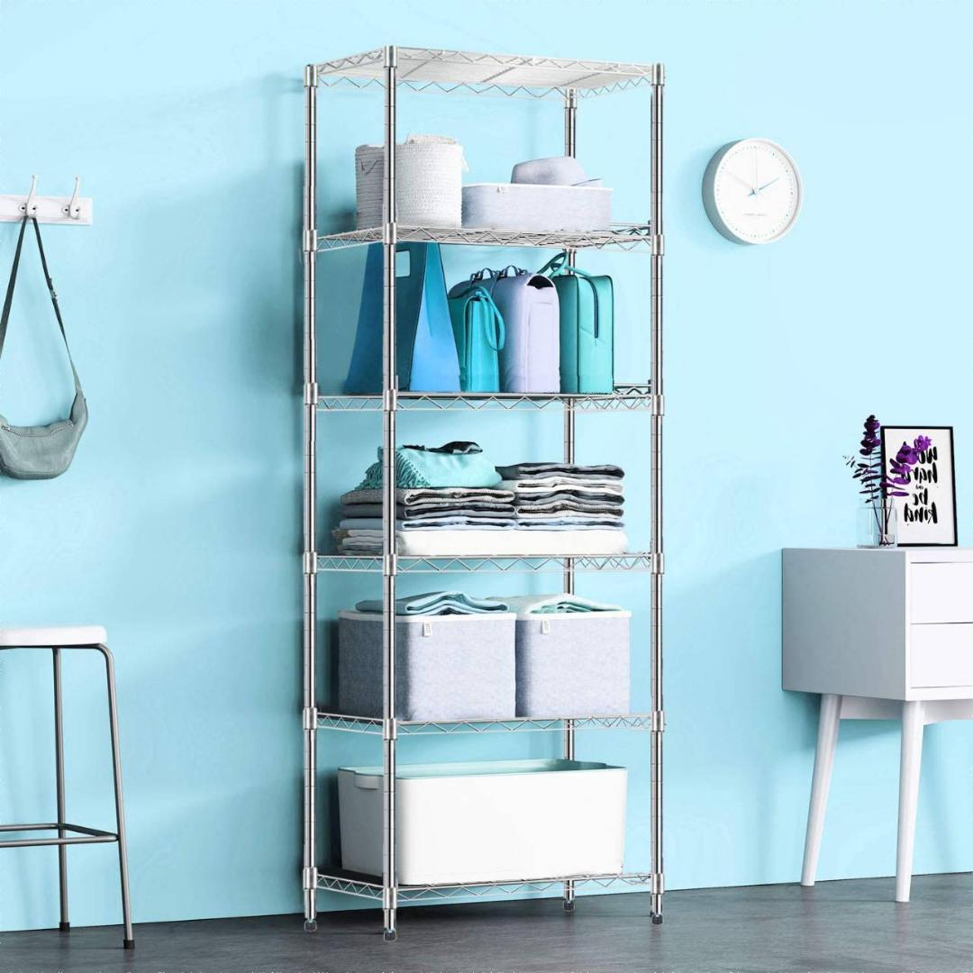 組み立て簡単で防カビ加工されたスチールラック