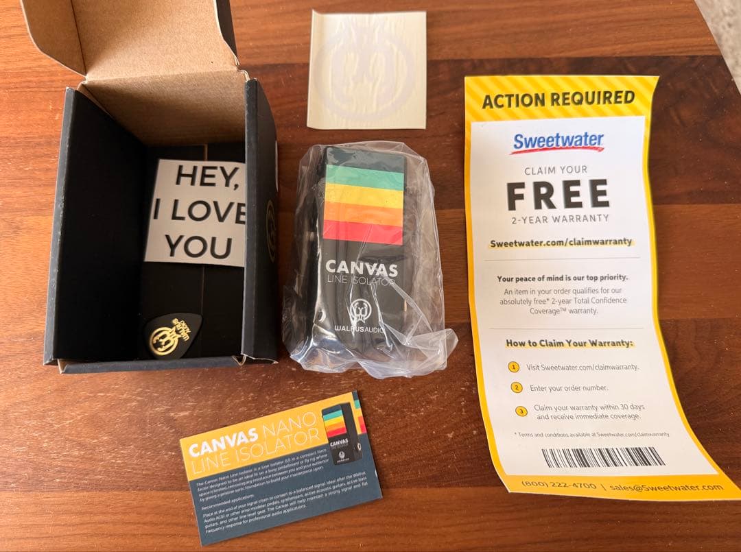 ギター Walrus Audio Canvas Nano Line Isolator