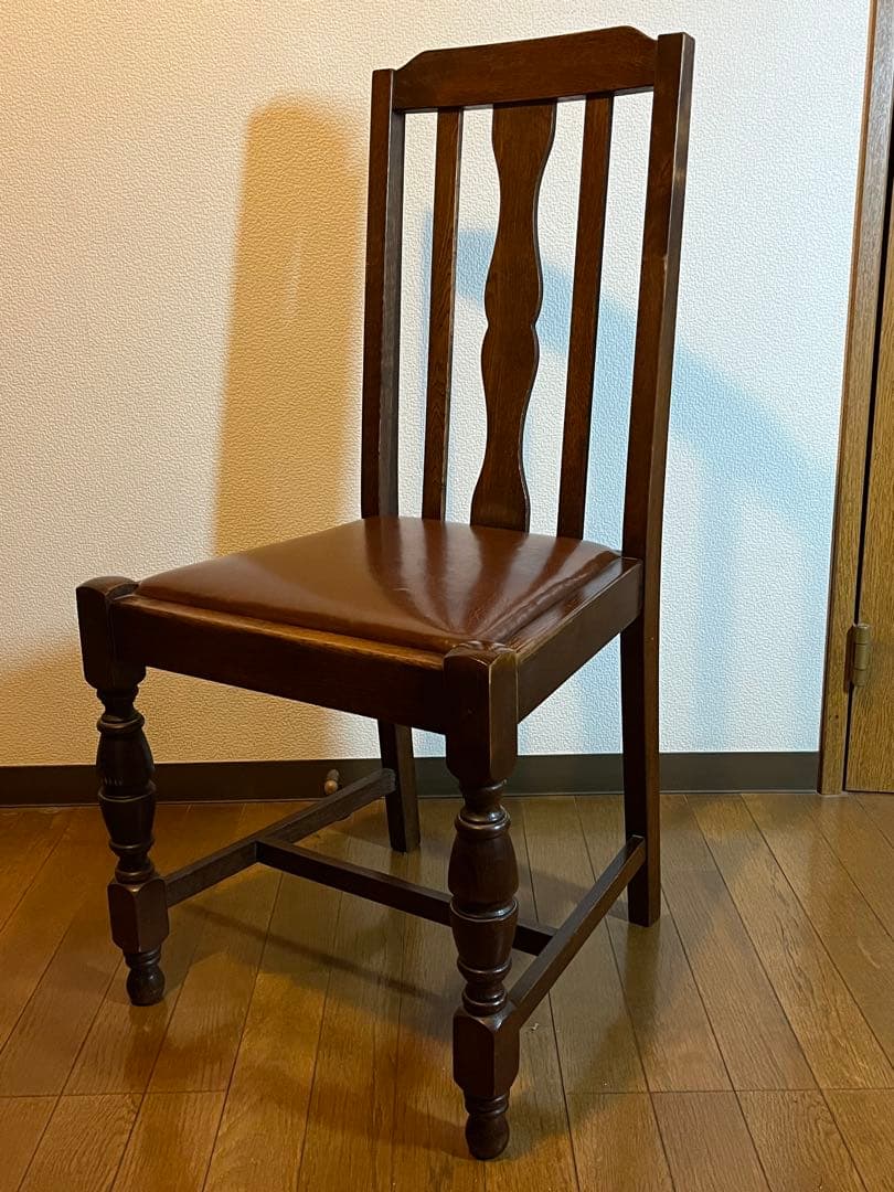 英国 アンティーク レプリカ ダイニング チェア ① 椅子 イギリス 木製
