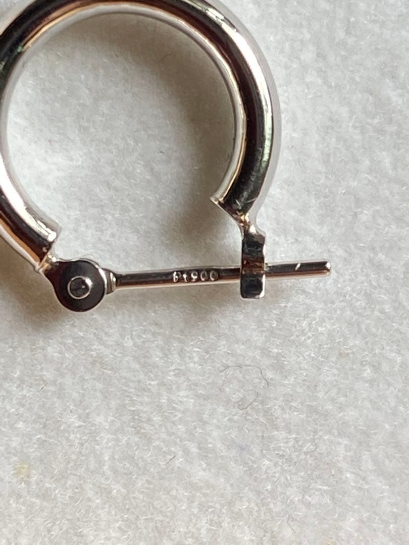 プラチナ900 フープピアス