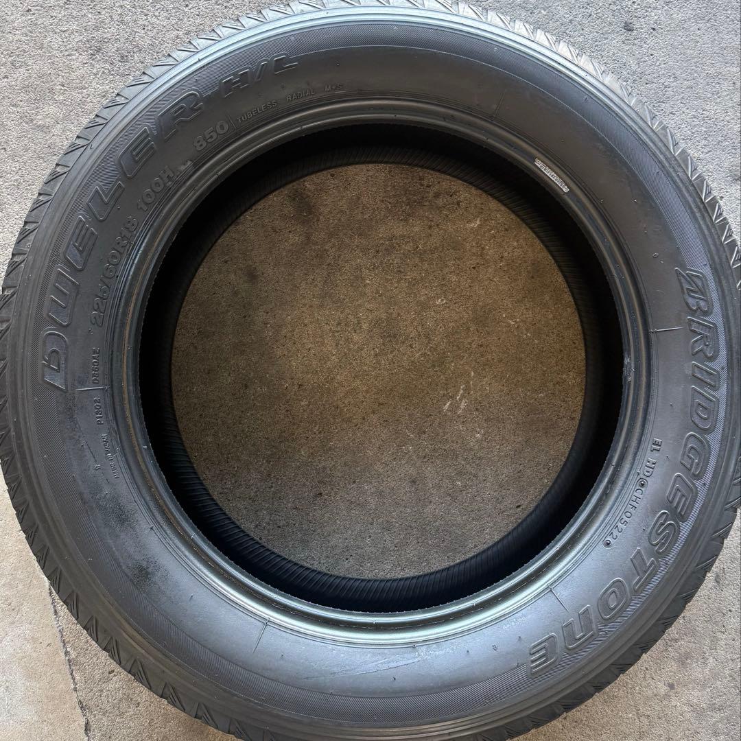 【バリ溝！】225/60R18 タイヤ 4本セット ブリヂストン 2022年製