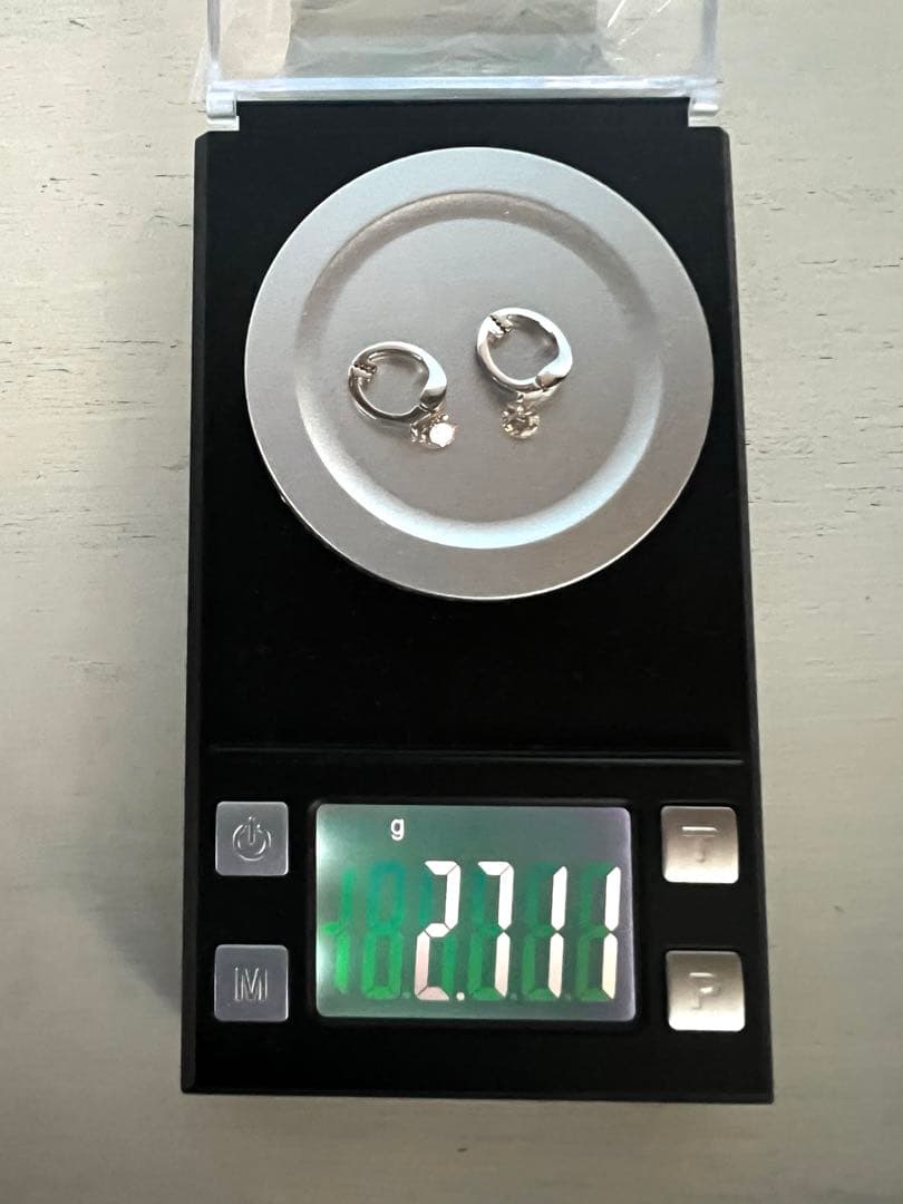 ピアリング　PT950 ブラウンダイヤモンド　約0.40ct GSTV