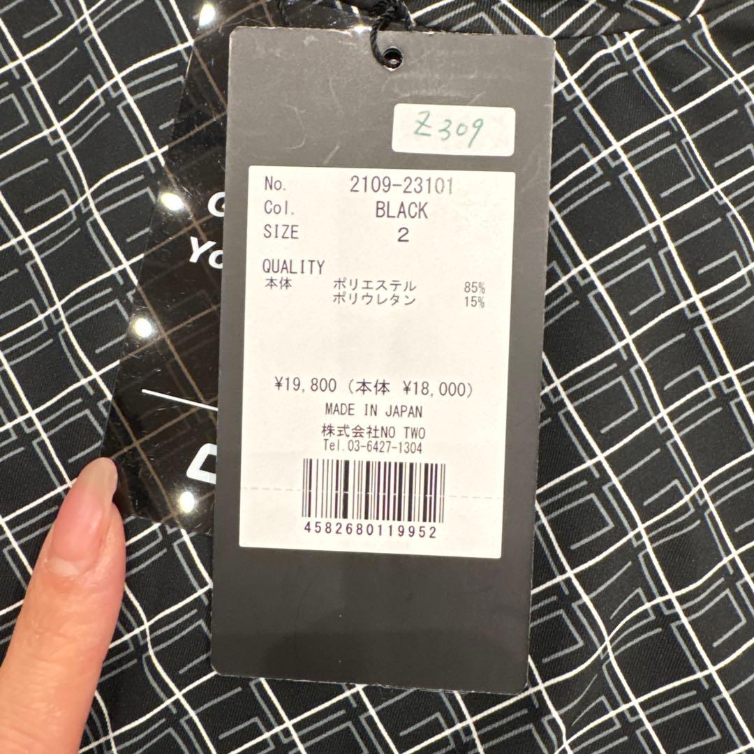 CPG ブラック 長袖モックネックサイズ2