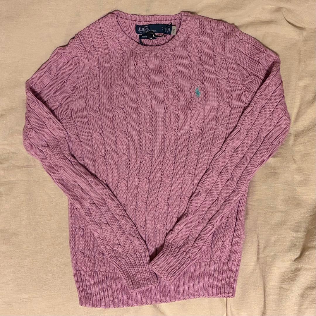 ⭐︎最終値下げ⭐︎【PoloRalphLaure】ケーブルニット ラベンダー
