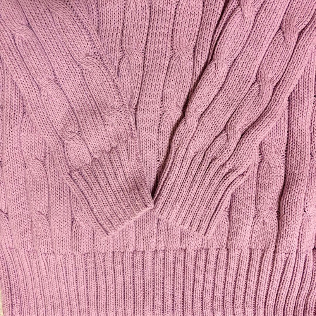 ⭐︎最終値下げ⭐︎【PoloRalphLaure】ケーブルニット ラベンダー