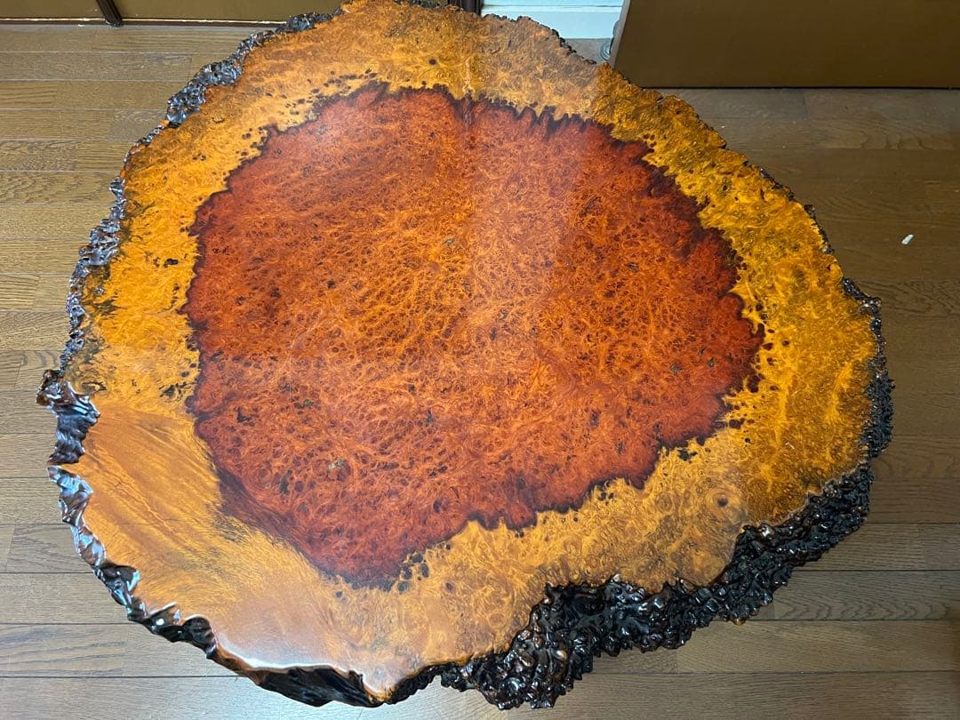 【希少】　一枚板 天然木　本花梨　座卓　 ローテーブル アンティーク