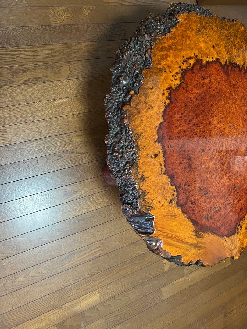 【希少】　一枚板 天然木　本花梨　座卓　 ローテーブル アンティーク