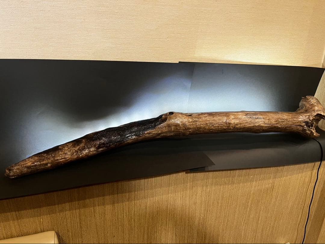 【一点物】流木LEDライト｜直置きタイプ｜幅93cm｜横長インテリア照明