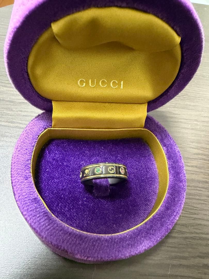 GUCCI ジェムストーンリング　20号