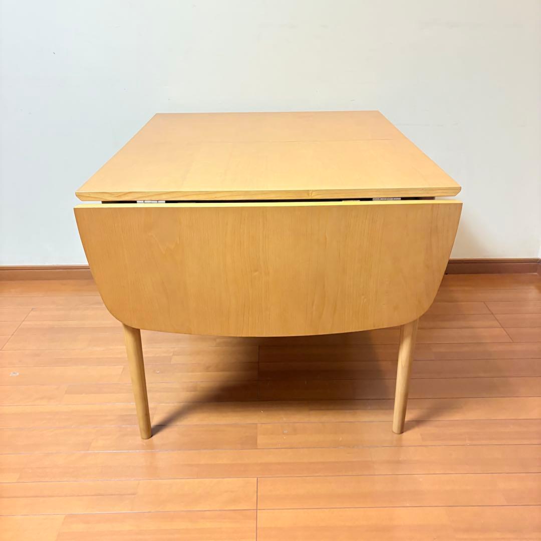 【美品・送料込み】ACTUS系 北欧風 伸長式 バタフライ ダイニングテーブル