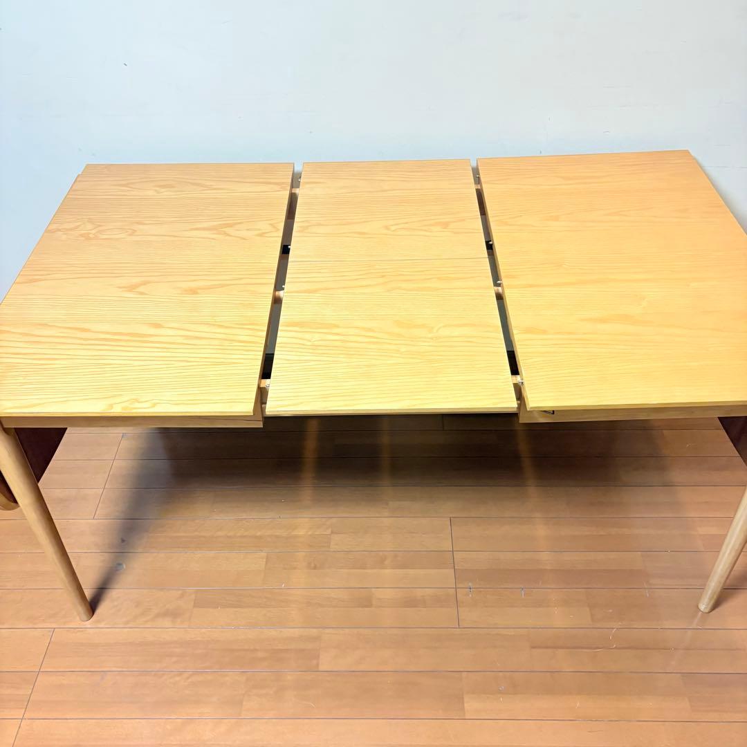 【美品・送料込み】ACTUS系 北欧風 伸長式 バタフライ ダイニングテーブル