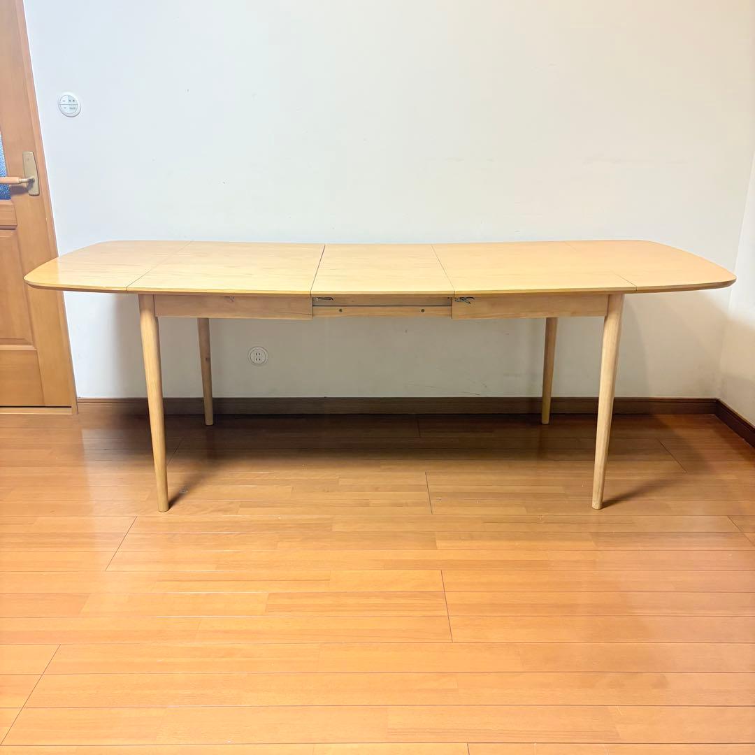 【美品・送料込み】ACTUS系 北欧風 伸長式 バタフライ ダイニングテーブル