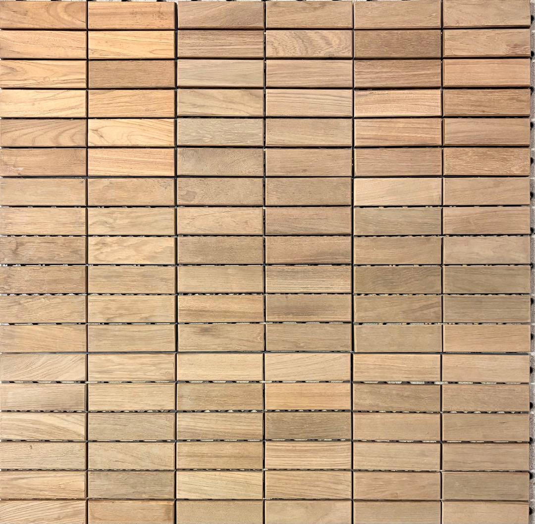 デッキタイル 最高級ミャンマーチークウッド 1箱9枚入