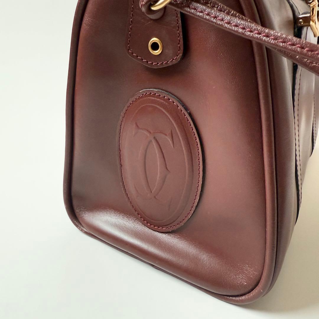 カルティエ マストライン レザー ボストンバッグ 2C Cartier