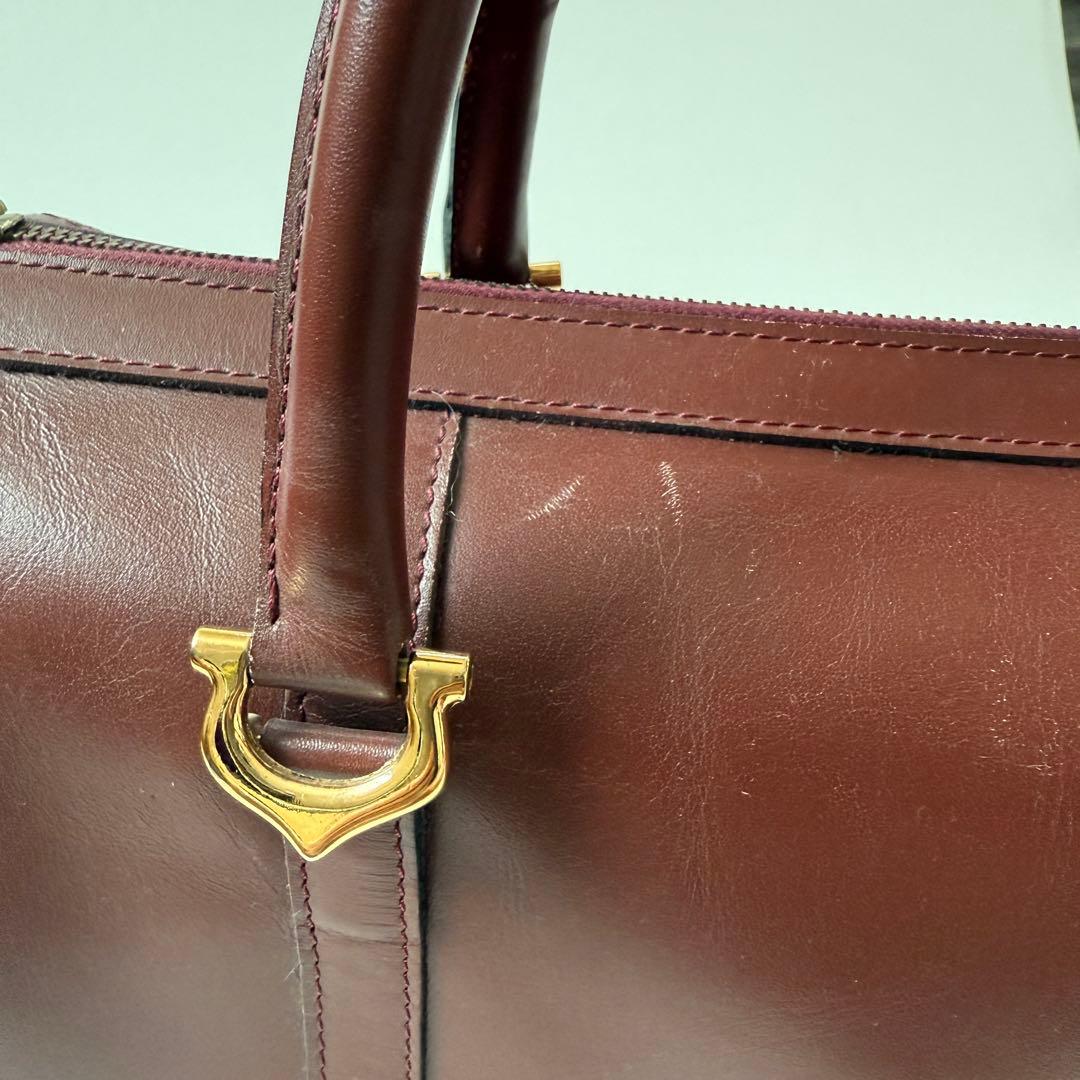 カルティエ マストライン レザー ボストンバッグ 2C Cartier