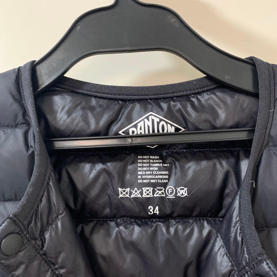 DANTON ダウンベスト ブラック　34