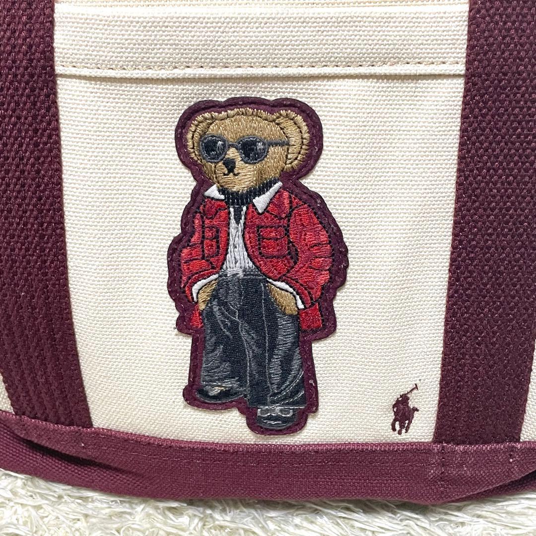 Polo by Ralph Lauren ボルドー　ポロベア　トートバッグ　ミニ