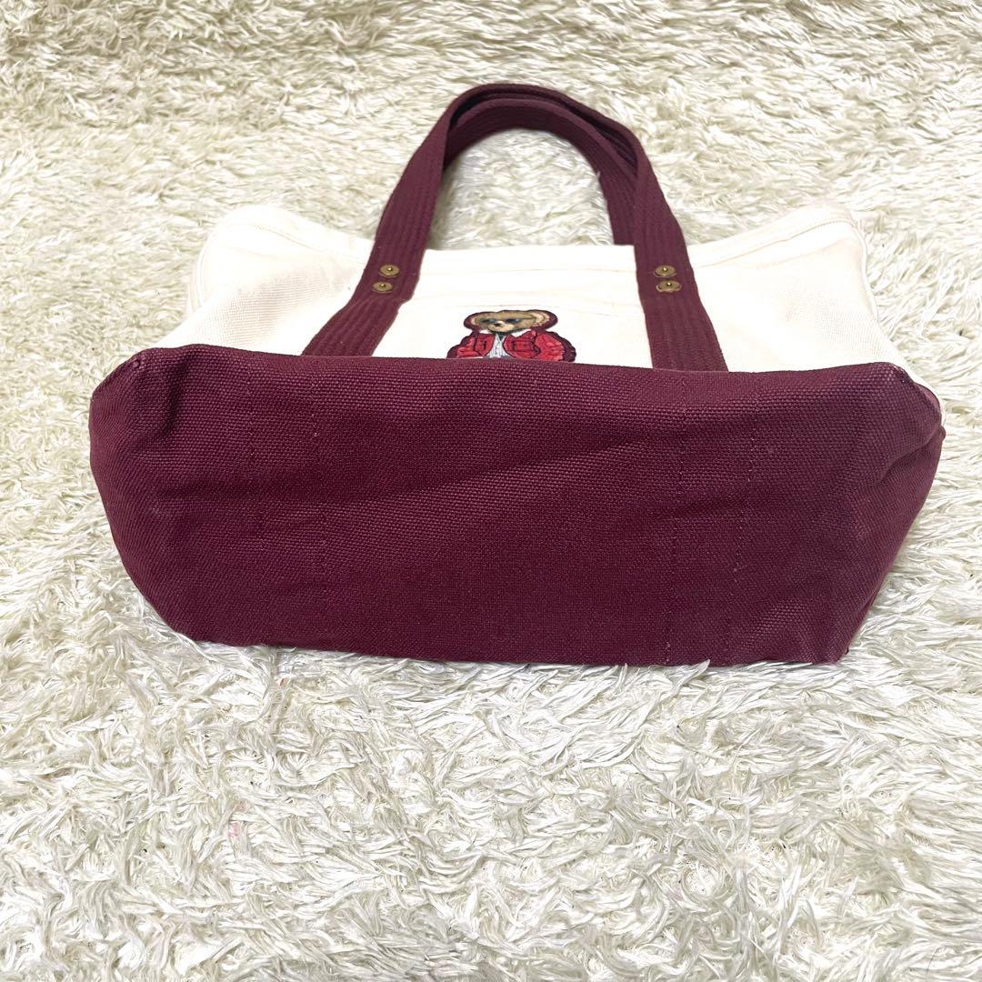 Polo by Ralph Lauren ボルドー　ポロベア　トートバッグ　ミニ