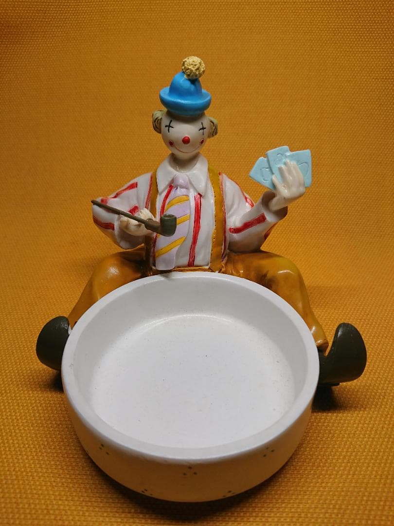 人形　ピエロ　陶器　オブジェ　置物　インテリア　工芸品　美術品　A1147