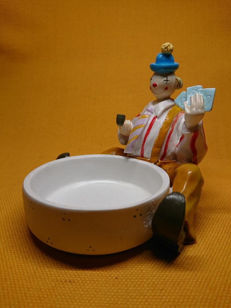 人形　ピエロ　陶器　オブジェ　置物　インテリア　工芸品　美術品　A1147