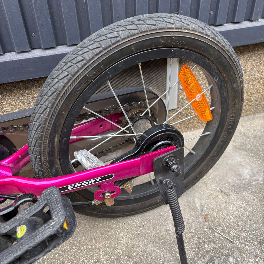 STRIDER14xストライダー フューシャピンク ペダルスタンド付