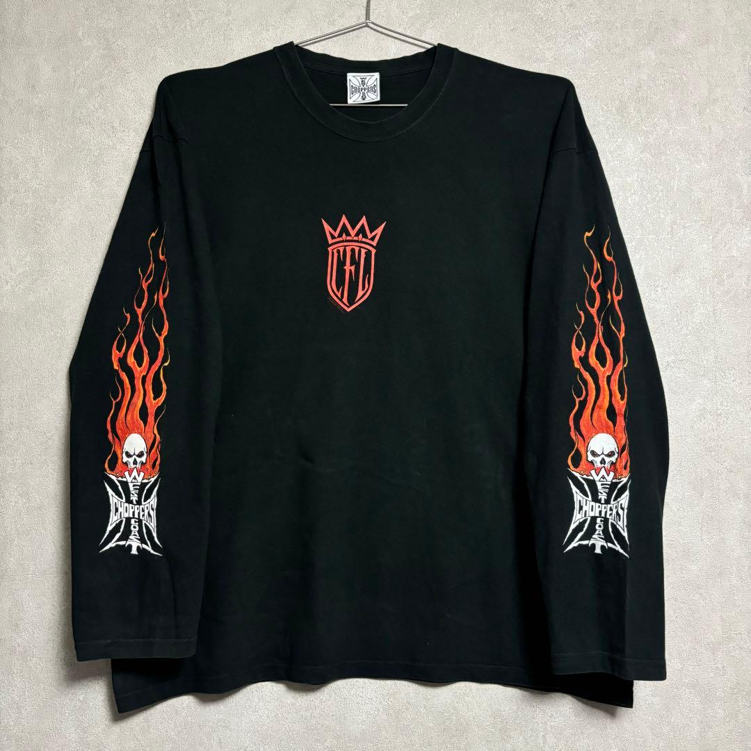 XXL West Coast Choppers Long ロンT fire