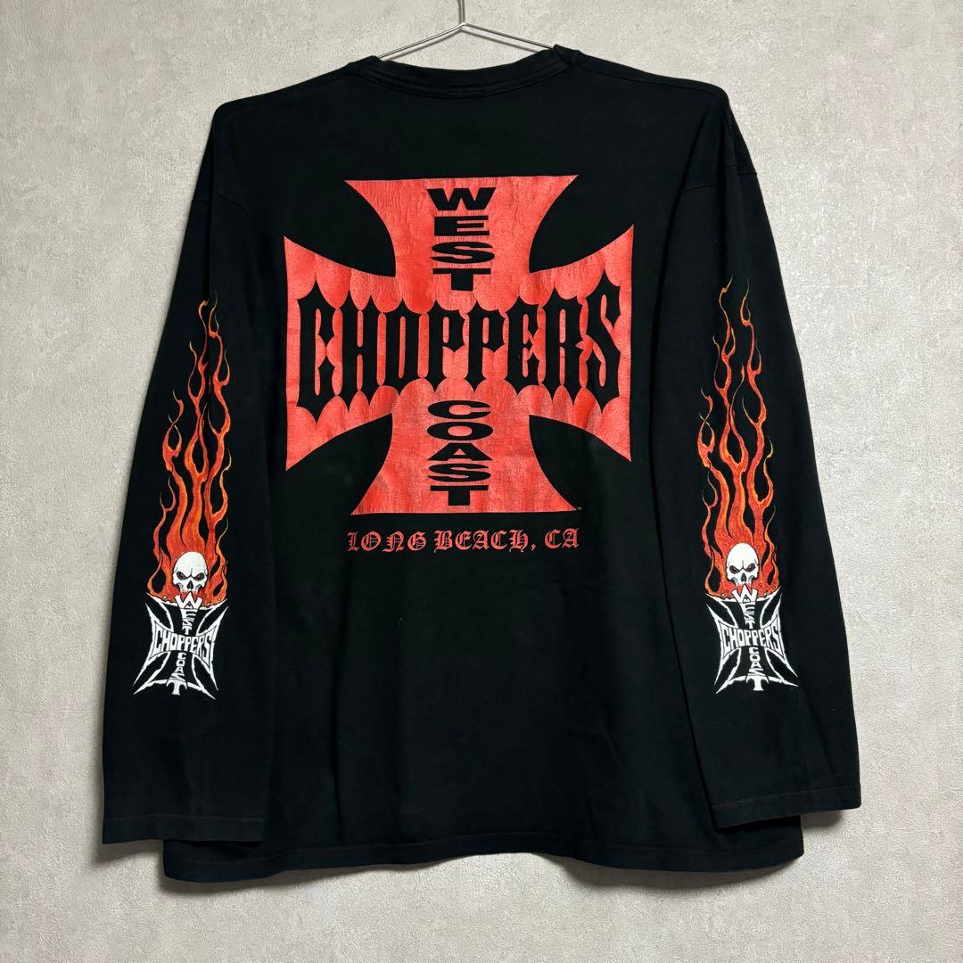 XXL West Coast Choppers Long ロンT fire