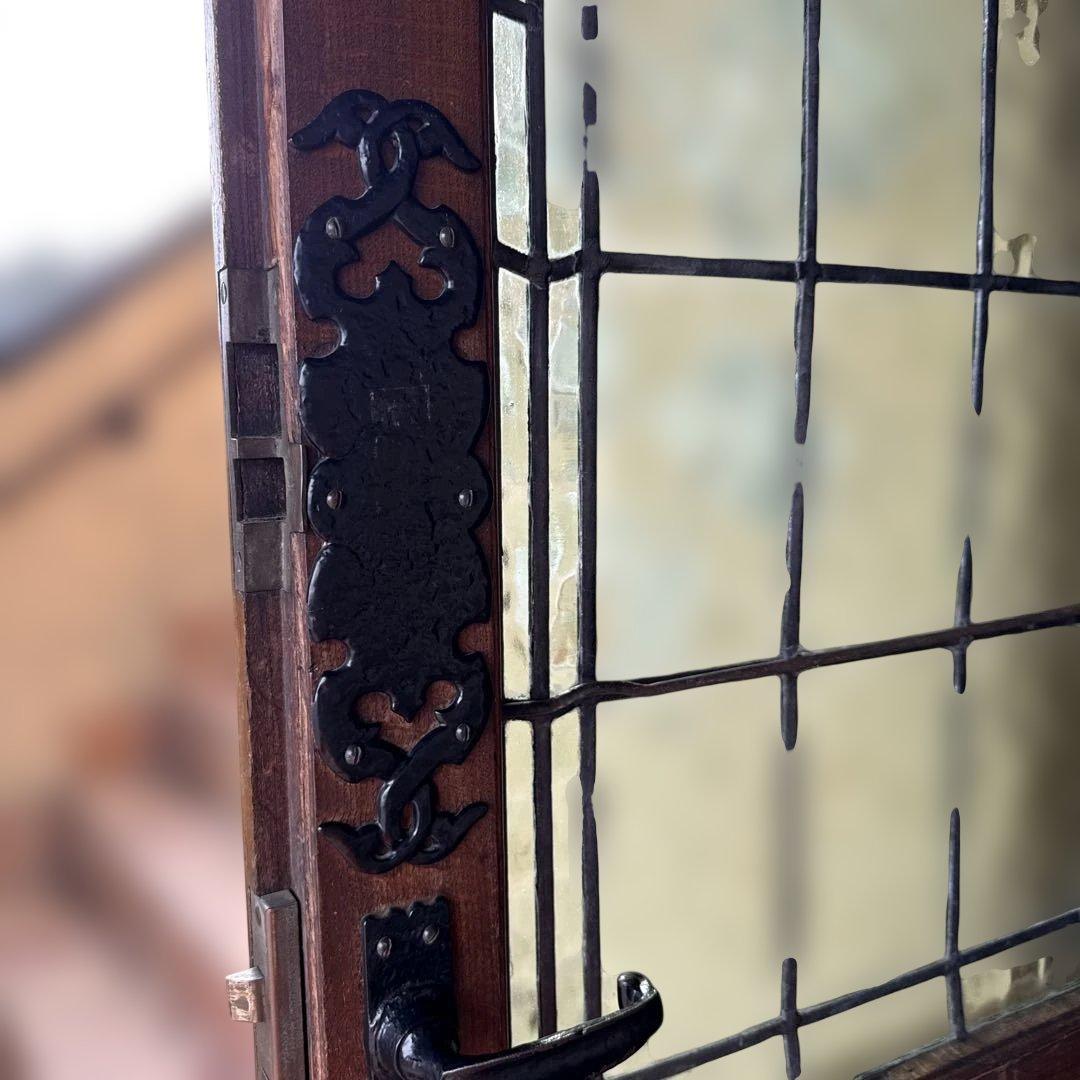 イギリスアンティーク アイアン ドアプレート ドアフィンガープレート カントリー