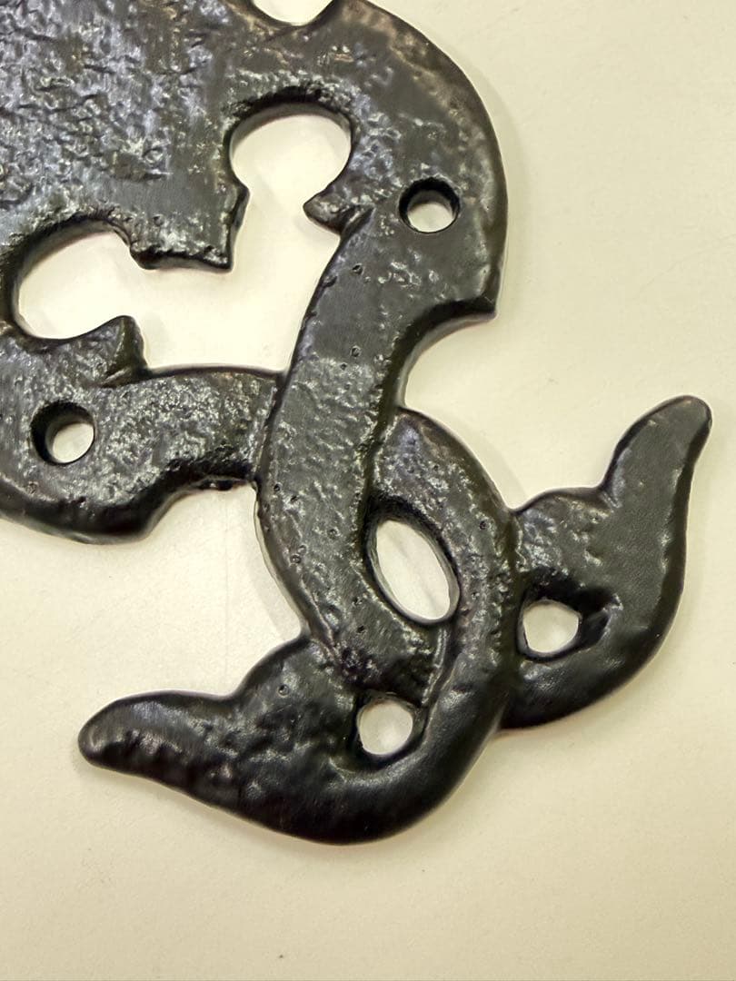 イギリスアンティーク アイアン ドアプレート ドアフィンガープレート カントリー