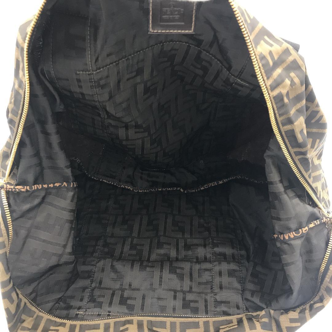 FENDI フェンディ ボストンバッグ 旅行カバン ズッカ柄 FFロゴ 大容量