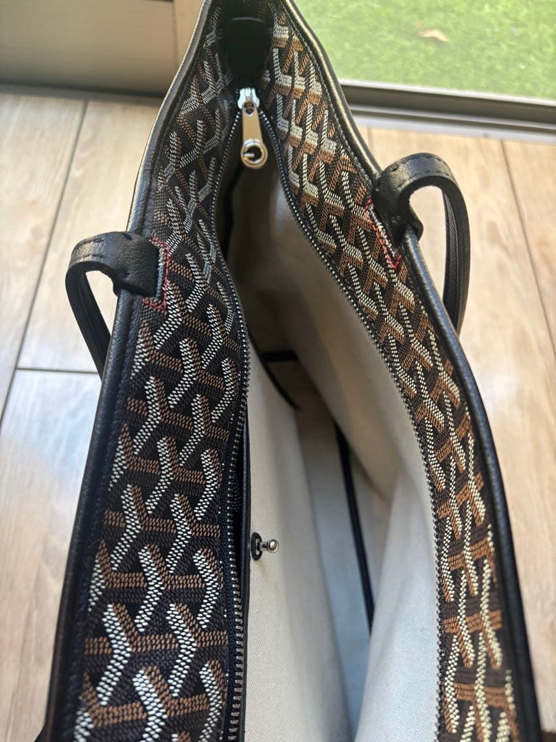 【値段交渉可】GOYARDゴヤール　アルトワMM トートバッグ　ジップ付