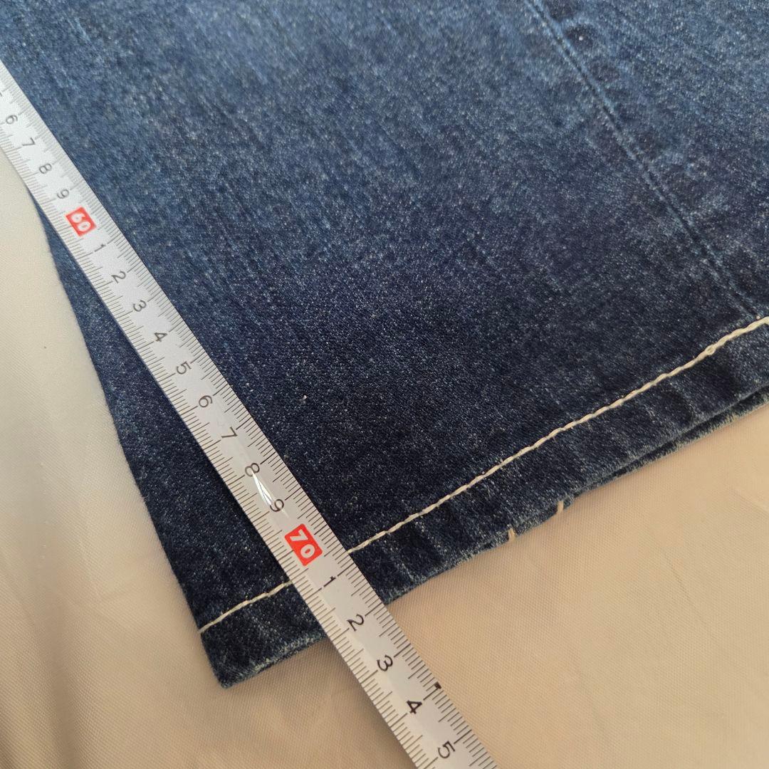 極美品TRUE RELIGIONブーツカット・フレアデニム・ダークブルーW25