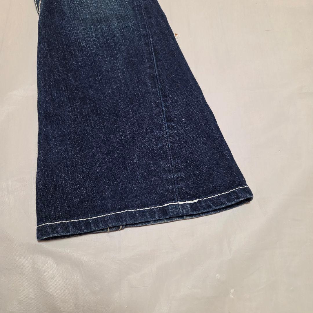極美品TRUE RELIGIONブーツカット・フレアデニム・ダークブルーW25