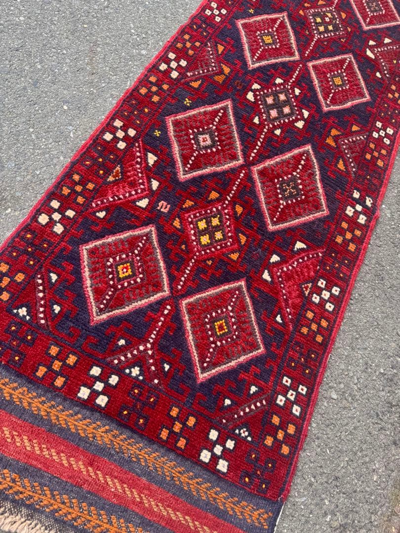 ペルシャ 手作り ランナー ラグ