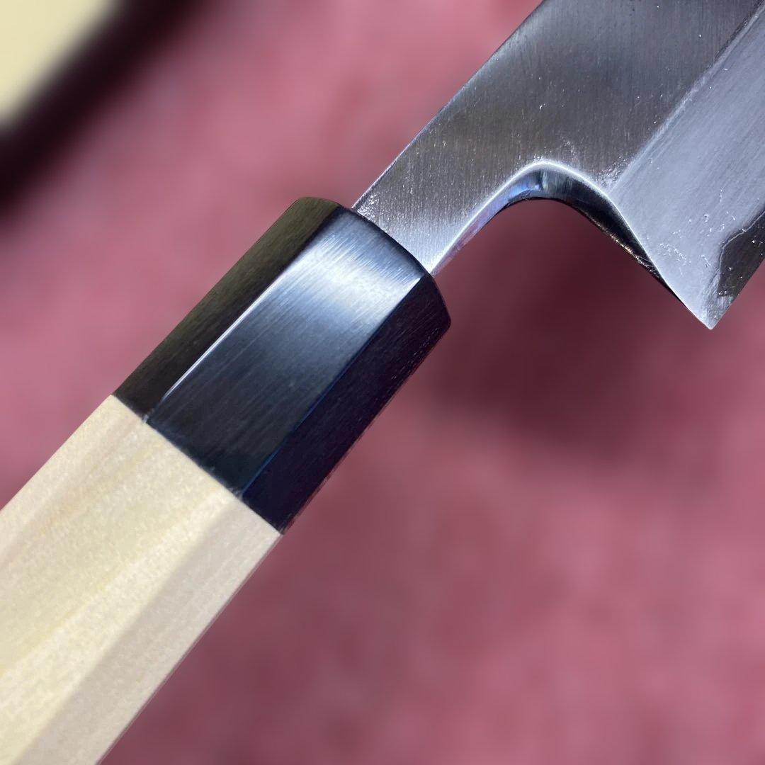 青二鋼　勘所切付特製万能和包丁　240㎜ 8寸