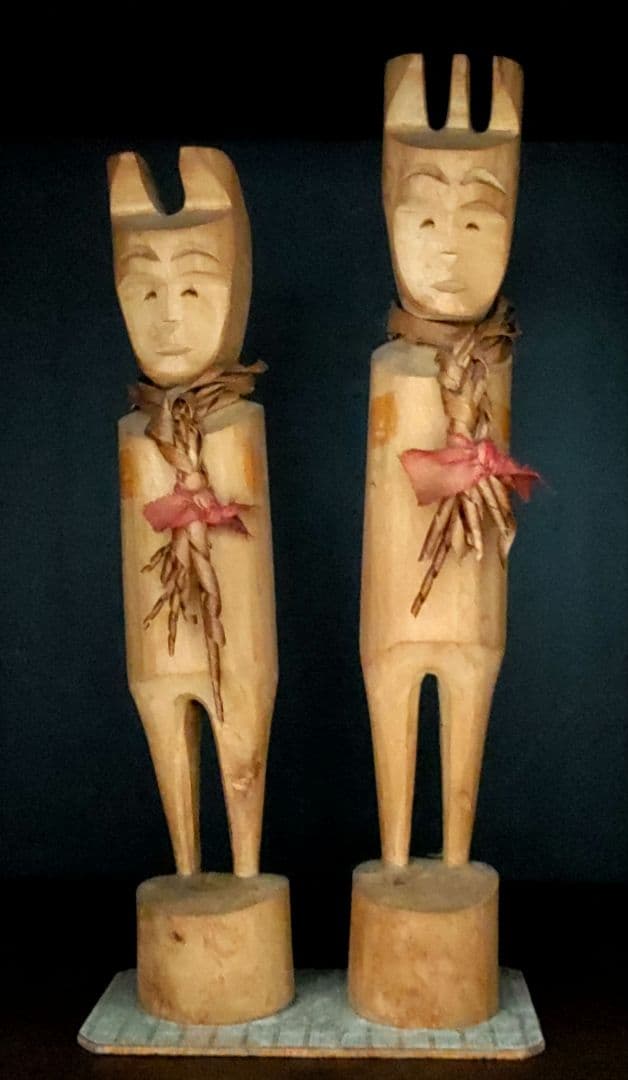 【貴重】ゲンダーヌ作 セワポロロ 北川源太郎署名入 ウィルタ木偶