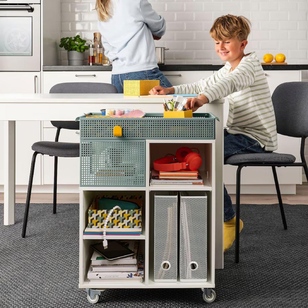 IKEA イケア　新商品　オーヴニング ワゴン　リビング学習　54x33 cm