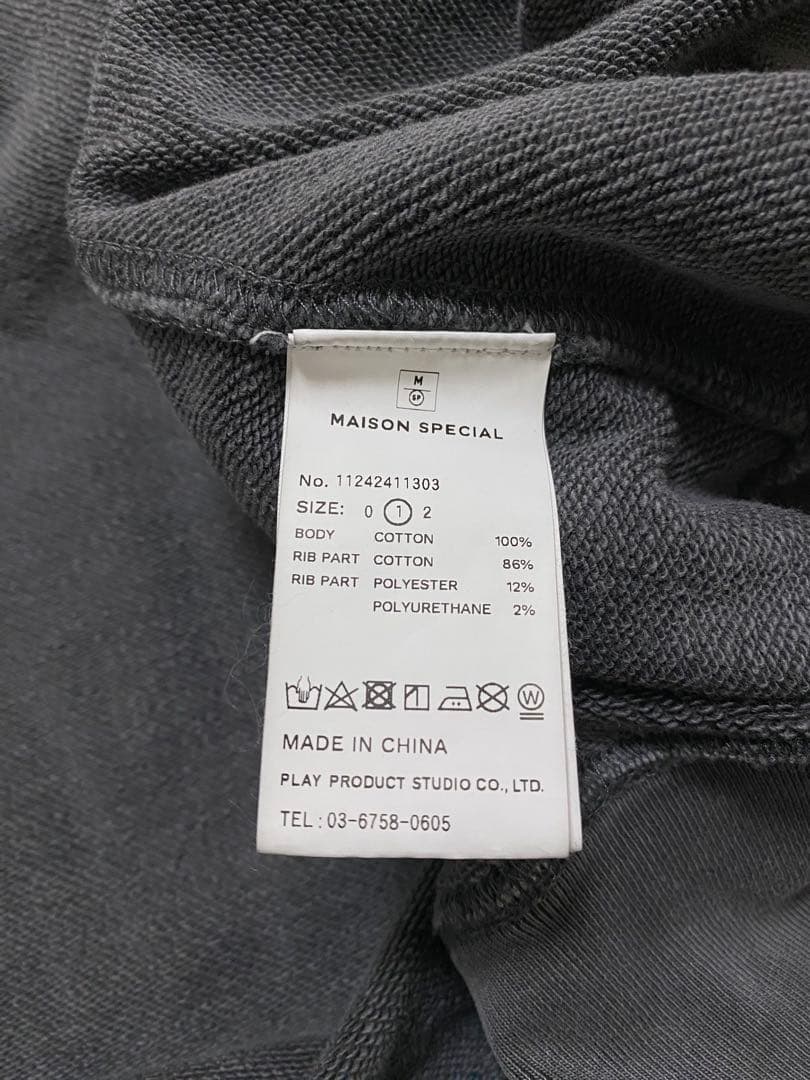 メゾンスペシャル 久遠別注 プライムオーバーラグランスリーブパーカー