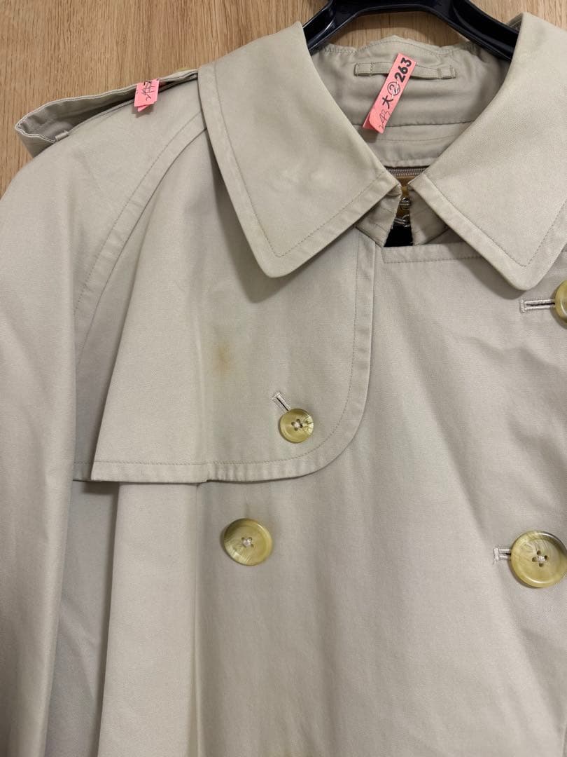 BURBERRY バーバリー　トレンチコート　ベルト　ノバチェック　メンズ　XL