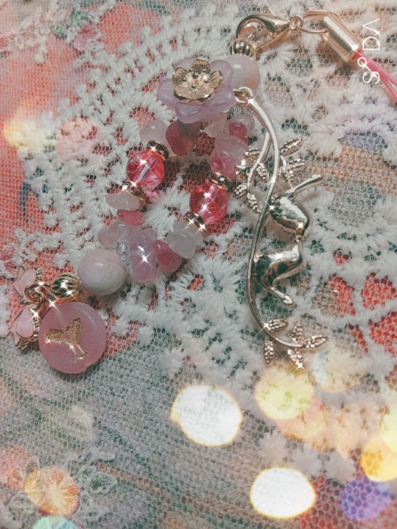 この世の春/運命の花が咲き乱れる春のエネルギーをいれたスーパーパワーストーン